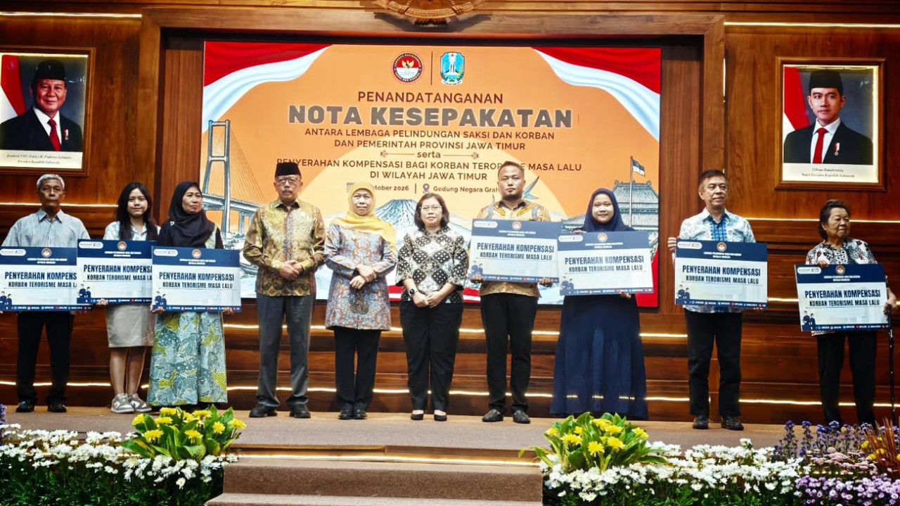 LPSK Serahkan Rp1,225 Miliar Kompensasi Korban Bom Surabaya