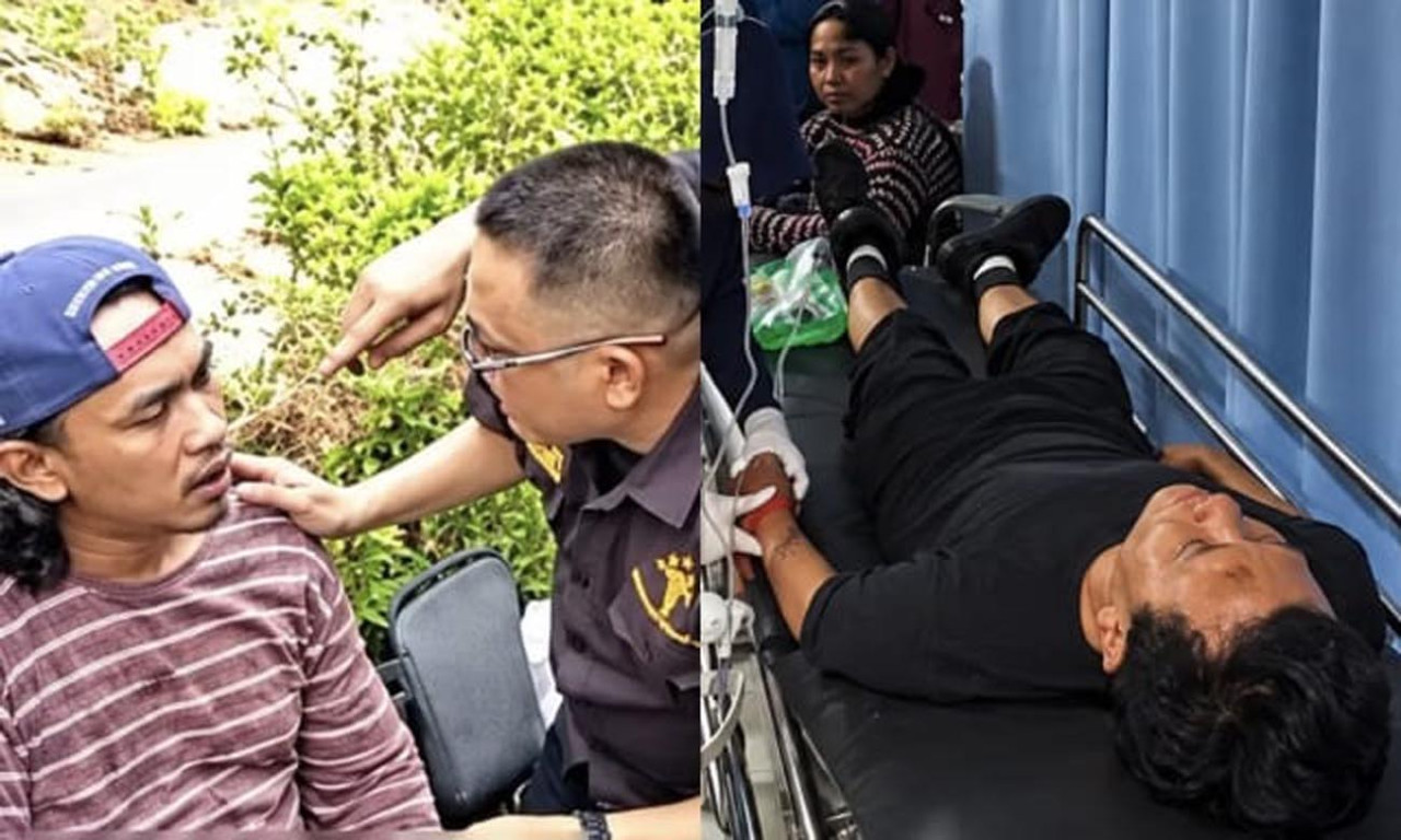Rachmad Kurniawan dan Mulyadi menjado korban pengeroyokan saat meliput unjuk rasa di depan Markas Kepolisian Daerah Sumatera Selatan (Mapolda Sumsel), Selasa (13/10/2026). (Foto/Instagram)