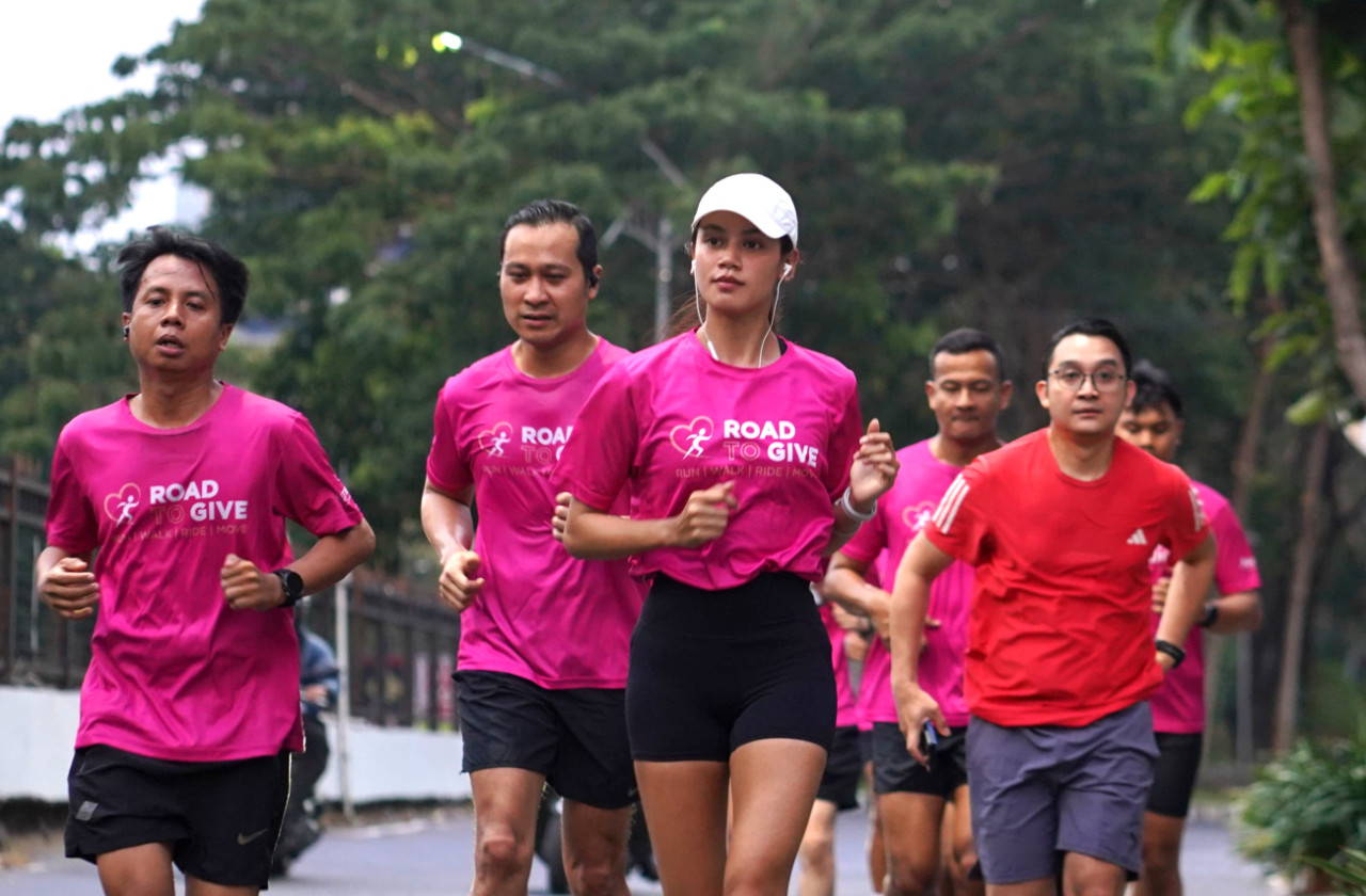 Pelari dari jaringan hotel Marriott akan melintasi rute estafet sejauh 26 kilometer. (Foto: Aloft for jatimnow.com)