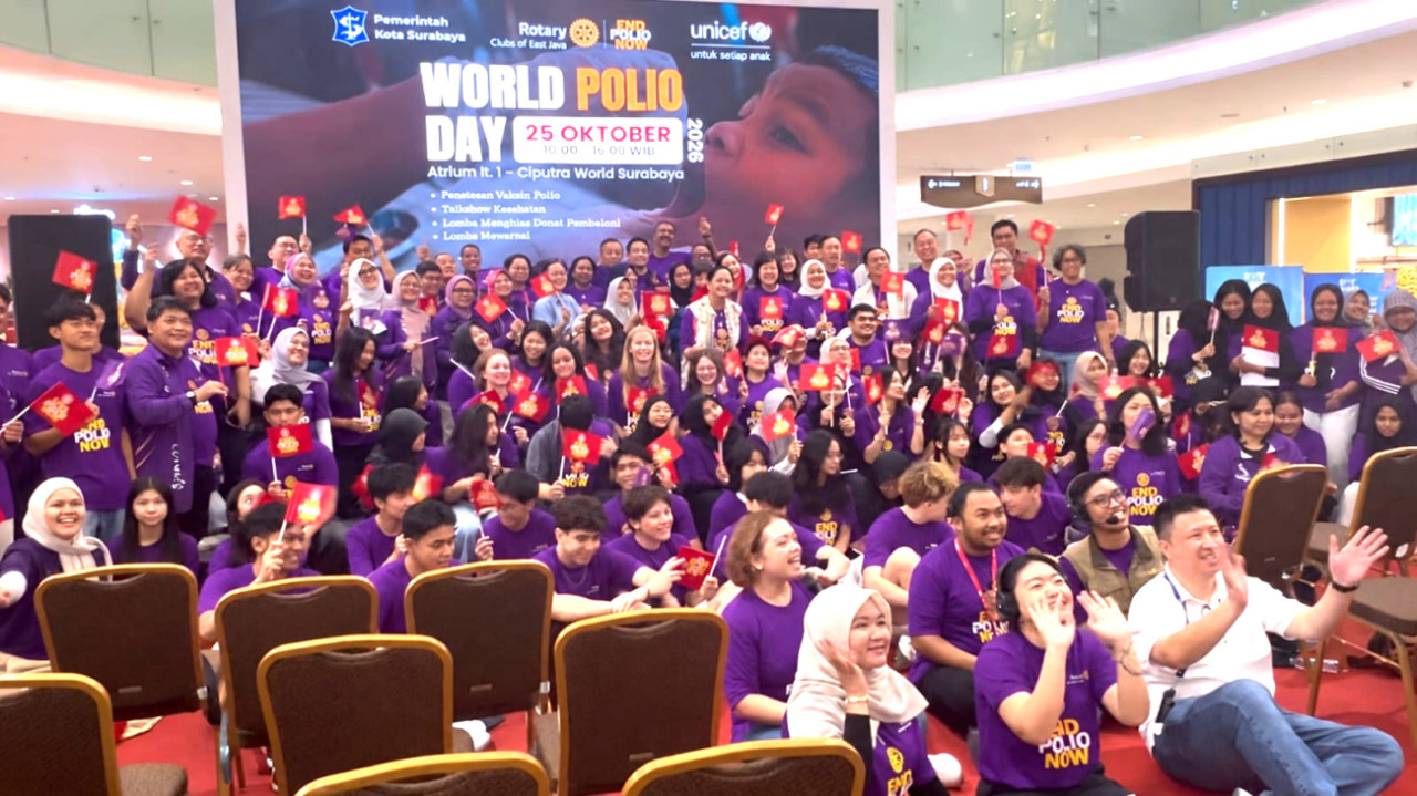 Peringati World Polio Day 2026, Rotary Ajak Warga Surabaya Waspada
