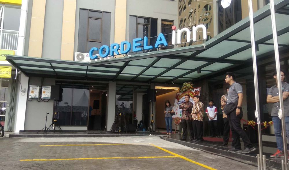 Hotel Cordela Inn di Jalan KH Ali Mas'ud Tiara Town Square Kav 32, Pagerwojo, Sidoarjo