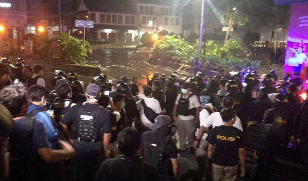 Salah satu titik kerusuhan di Jakarta (Foto: Antara)