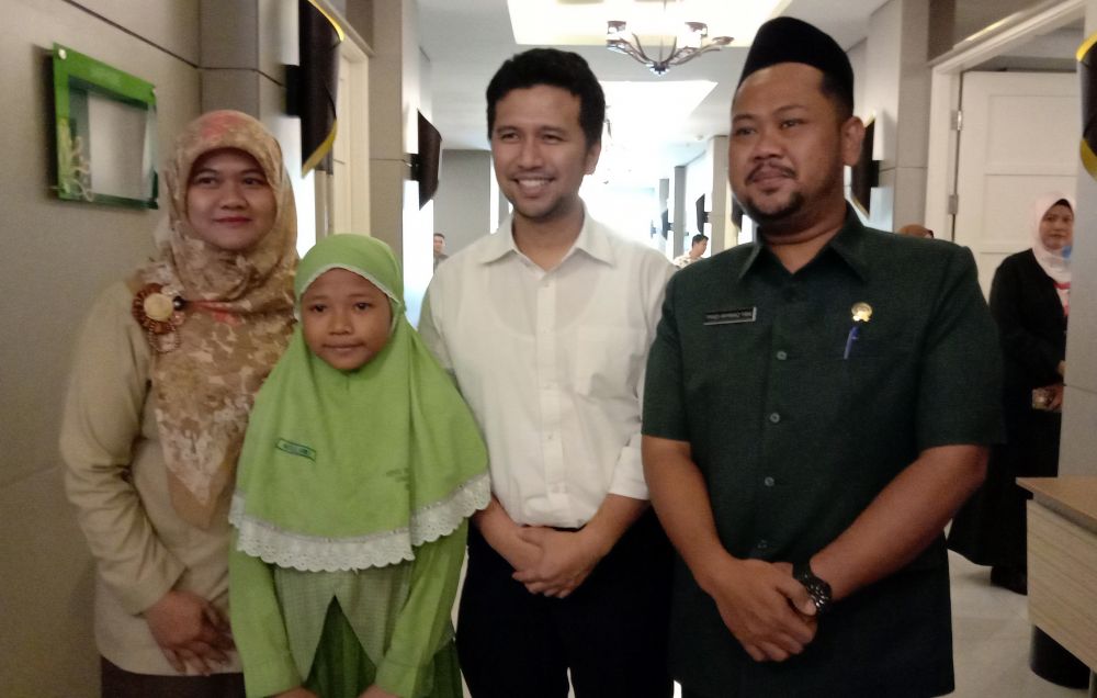 Ketua DPRD Gresik Fandi Akhmad Yani bersama Wagub Jatim Emil Elestianto Dardak