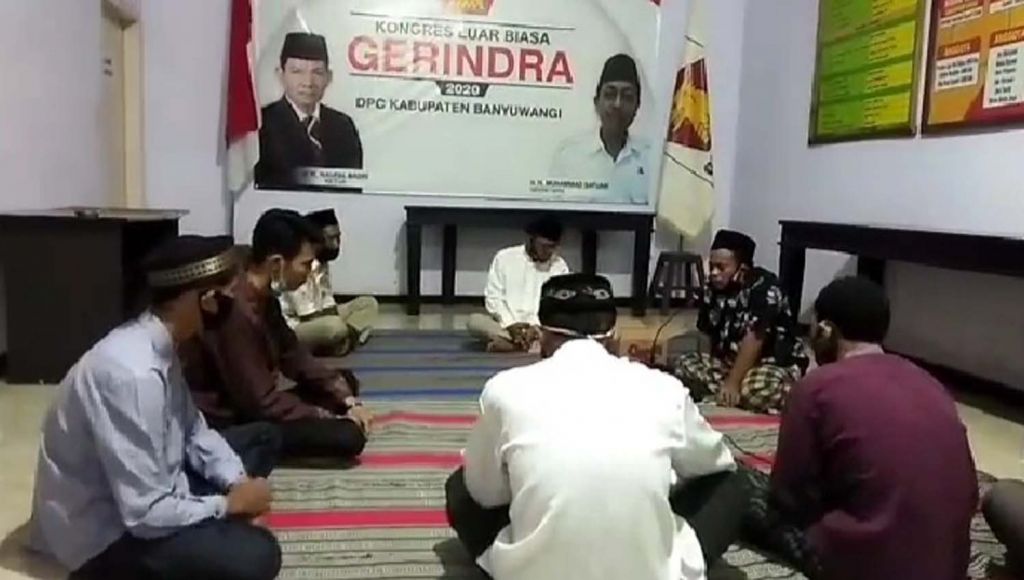 Tahlil dan doa bersama DPC Gerindra Banyuwangi untuk almarhum Soepriyatno