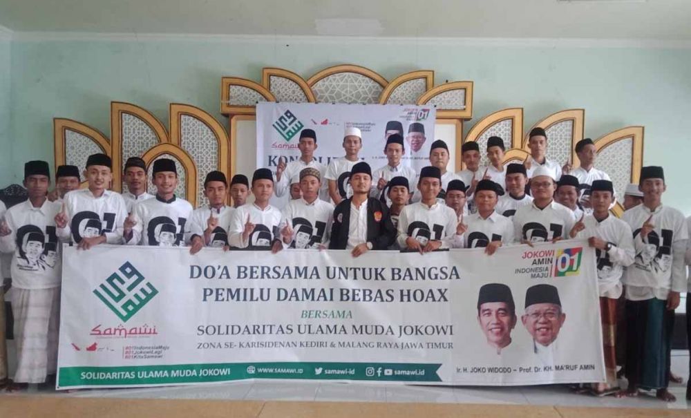 Solidaritas Ulama Muda Jokowi (Samawi) Keresidenan Kediri dan Malang Raya deklarasi dukung Jokowi