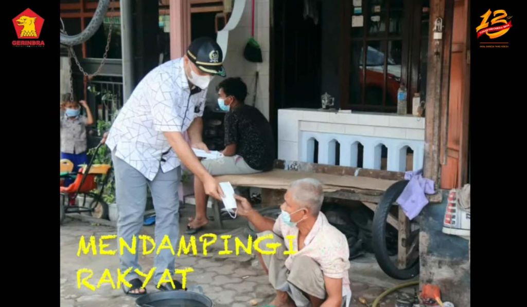 Edukasi prokes sebagai bentuk 'tepo sliro' Gerindra Jatim pada masyarakat di masa PPKM Darurat