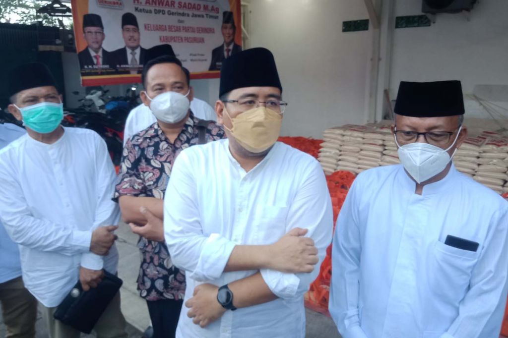 Ketua Gerindra Jatim, Anwar Sadad usai menghadiri acara children wow day (CWD) di Pasuruan