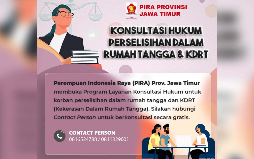 Gerindra melalui PIRA Jatim membentuk Lembaga Konsultasi Hukum