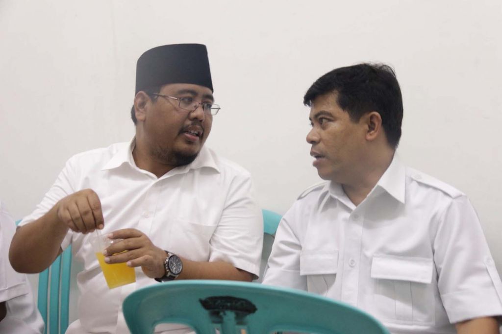 Anwar Sadad dan Ketua Gerindra Jatim Anwar Sadad (kiri) bersama Soepriyatno