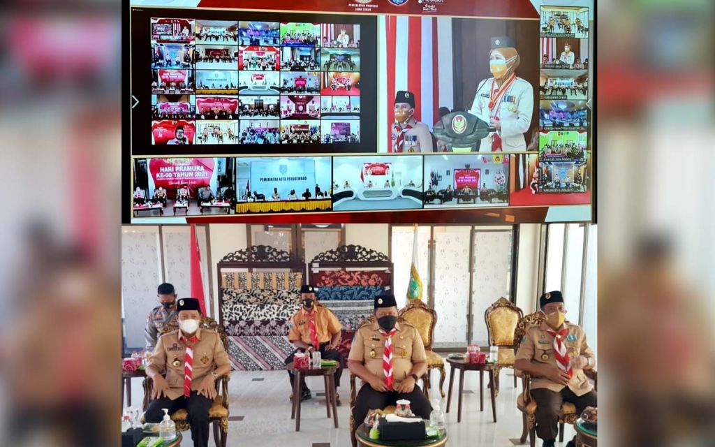 Peringati Hari Pramuka Tahun 2021 di Kota Mojokerto