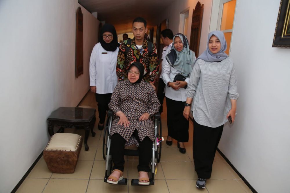 Wali Kota Risma dalam kunjungannya di Banyuwangi