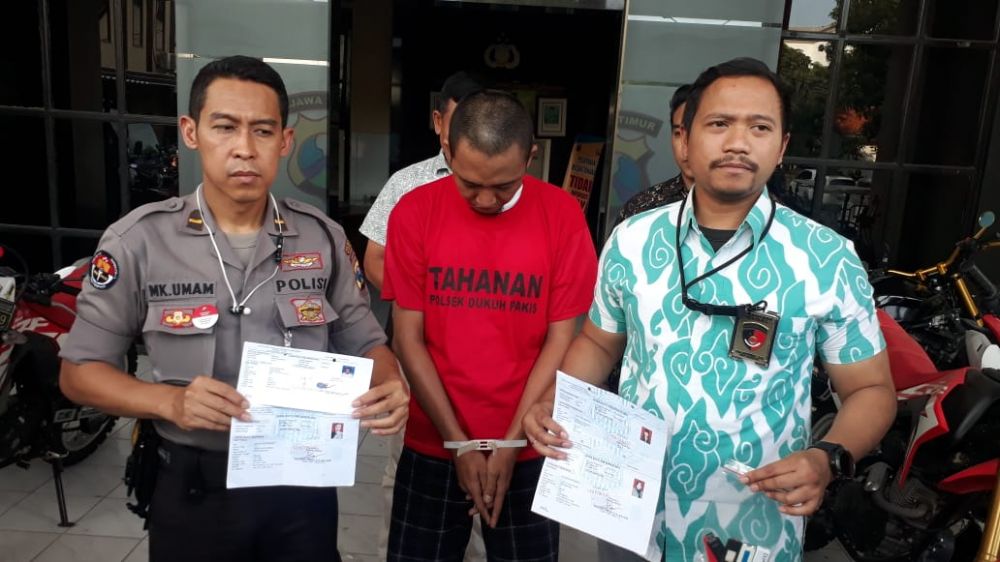 Iptu Bima Sakti menangkap pemalsu blanko SIM di Surabaya