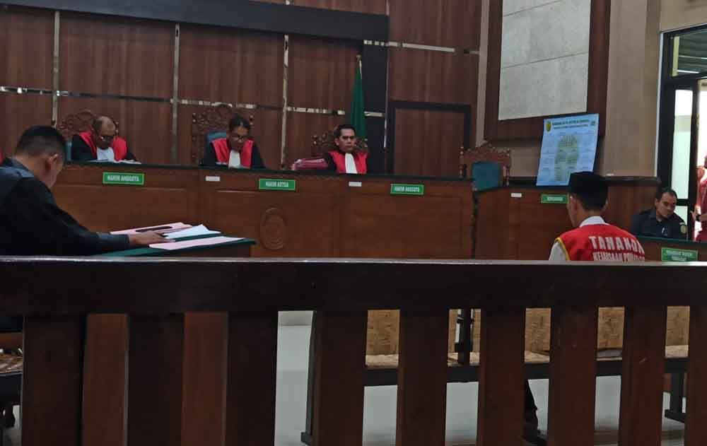 Persidangan dengan terdakwa Joko Hermanto di PN Ponorogo