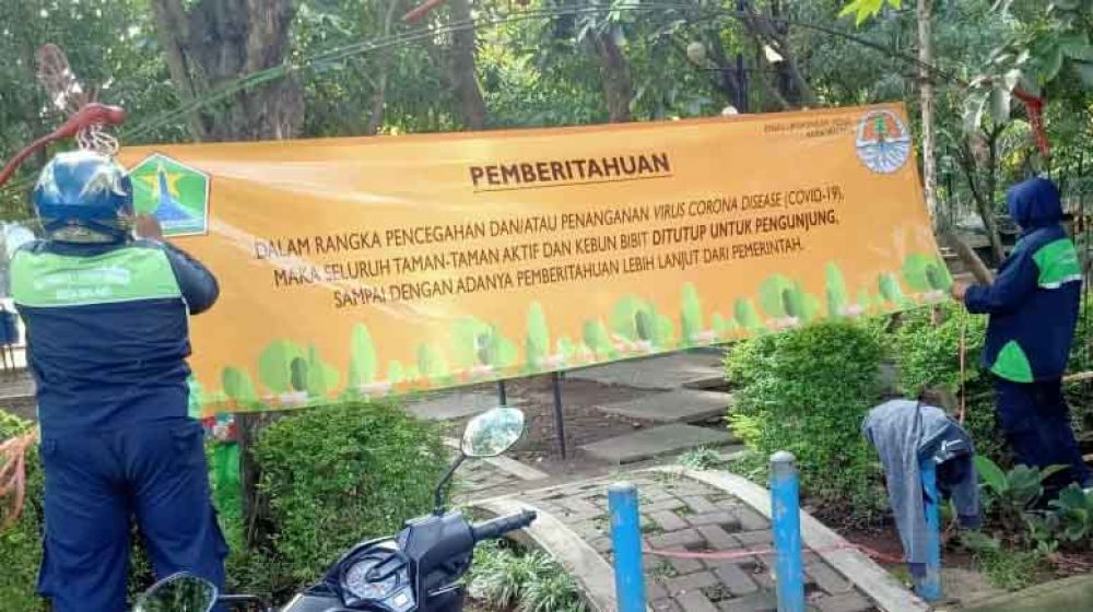 Penutupan taman dan kebun bibit di Kota Malang imbas corona