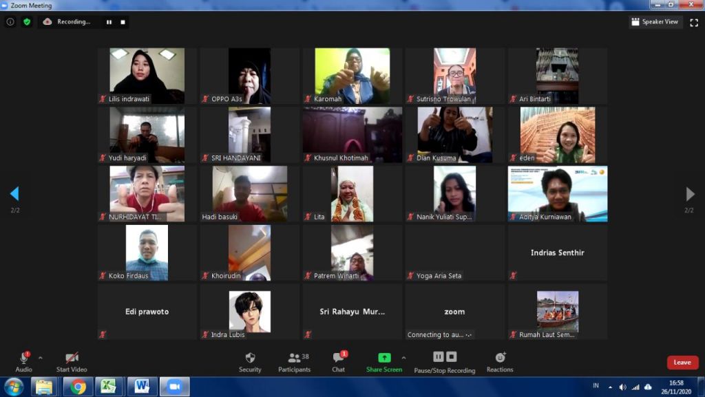 PJT I menggelar pelatihan untuk para pelaku UMKM di Jatim secara virtual