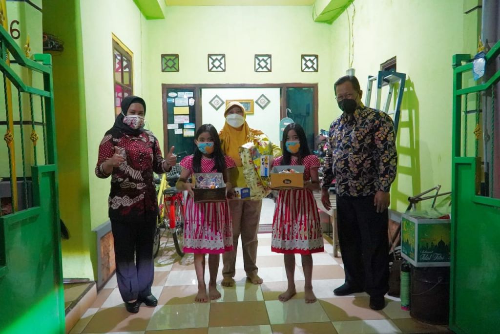 Wali Kota Mojokerto, Ika Puspitasari yang akrab disapa Ning Ita memberi kejutan spesial di Hari Anak Nasional (HAN) 2021