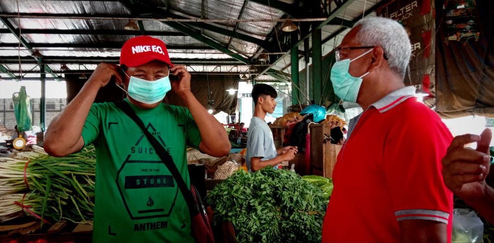 PIOS terus melakukan kampanye sebagai pasar sehat untuk mencegah penyebaran Virus Corona