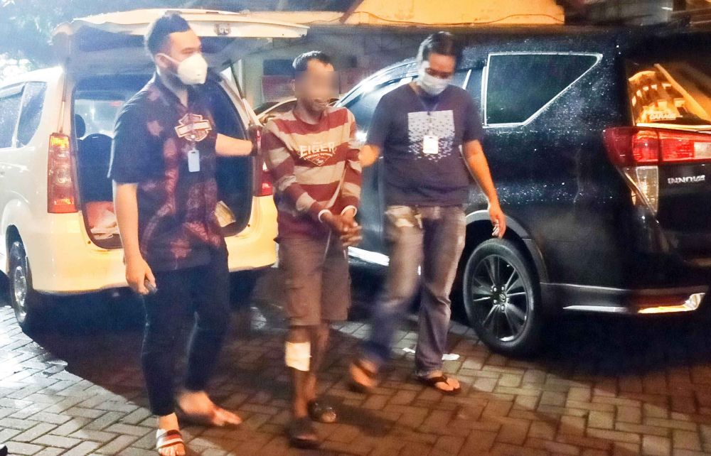 Tersangka yang ditangkap Unit I Satresnarkoba Polrestabes Surabaya 