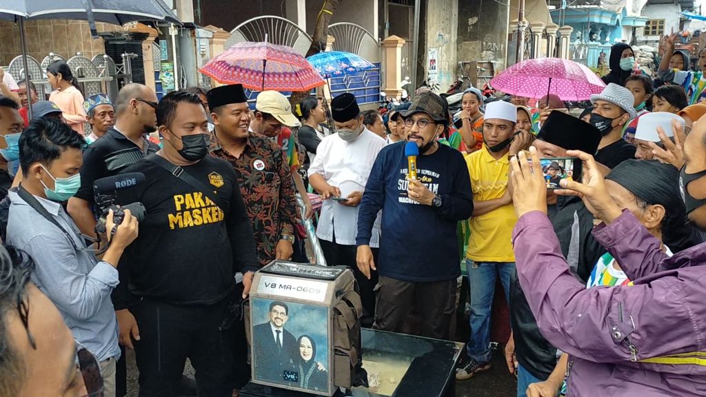 Antusiasme warga Jalan Arimbi, Sidotopo mendengar pemaparan Calon Wali Kota Surabaya Machfud Arifin