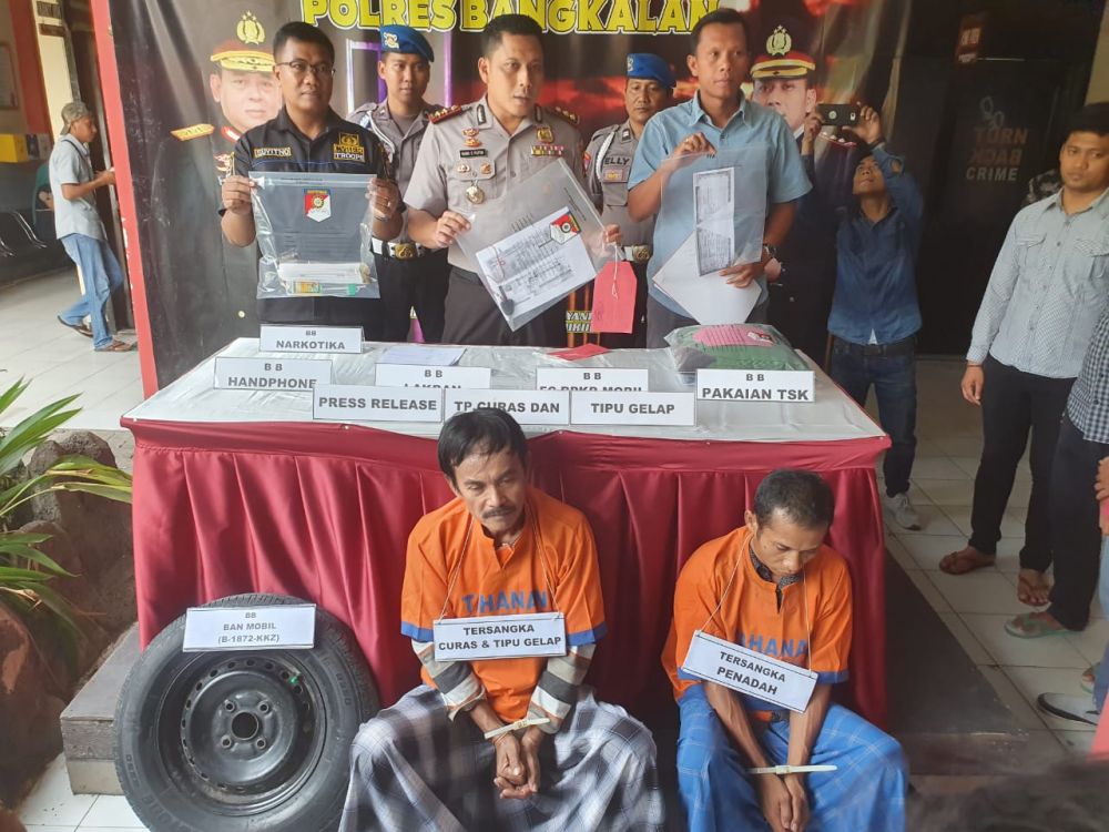 Pengungkapan spesialis pencurian mobil rental oleh Polres Bangkalan