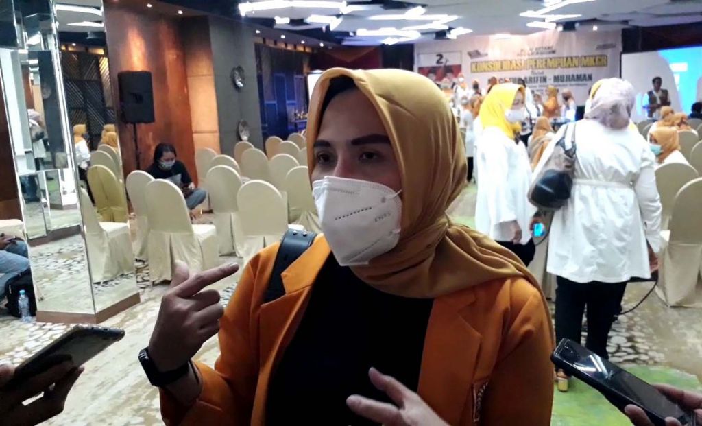 Ketua Gerakan Perempuan MKGR Jatim, Yuli Andriani