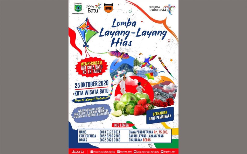 Lomba Layang-layang Hias di Kota Batu