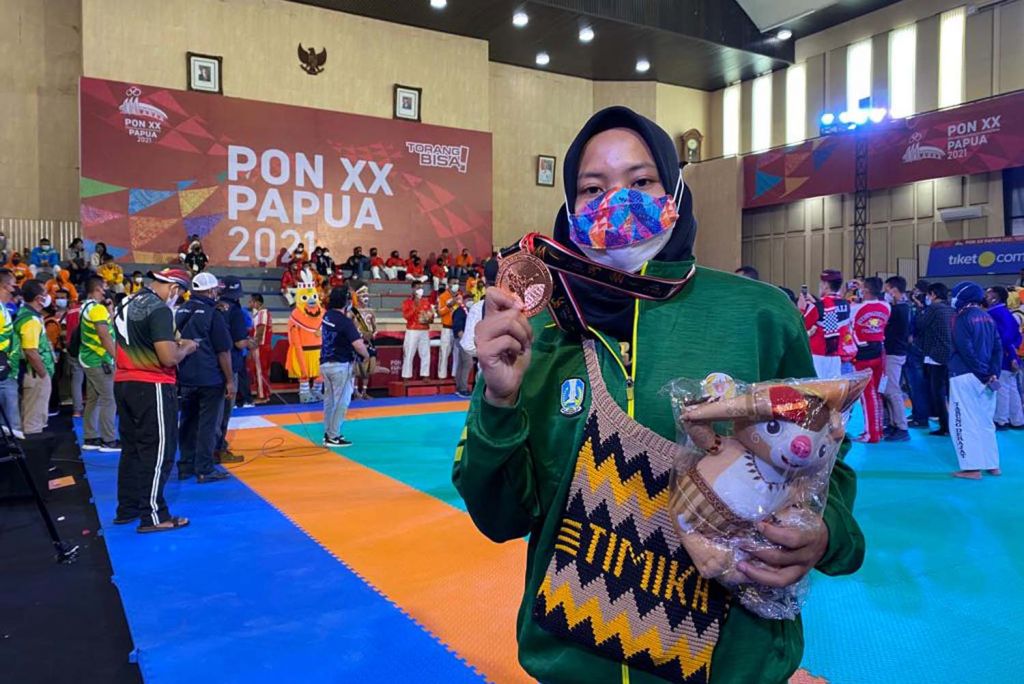 Mahasiswi Untag Surabaya Sumbang Medali untuk Jatim di Ajang PON XX Papua