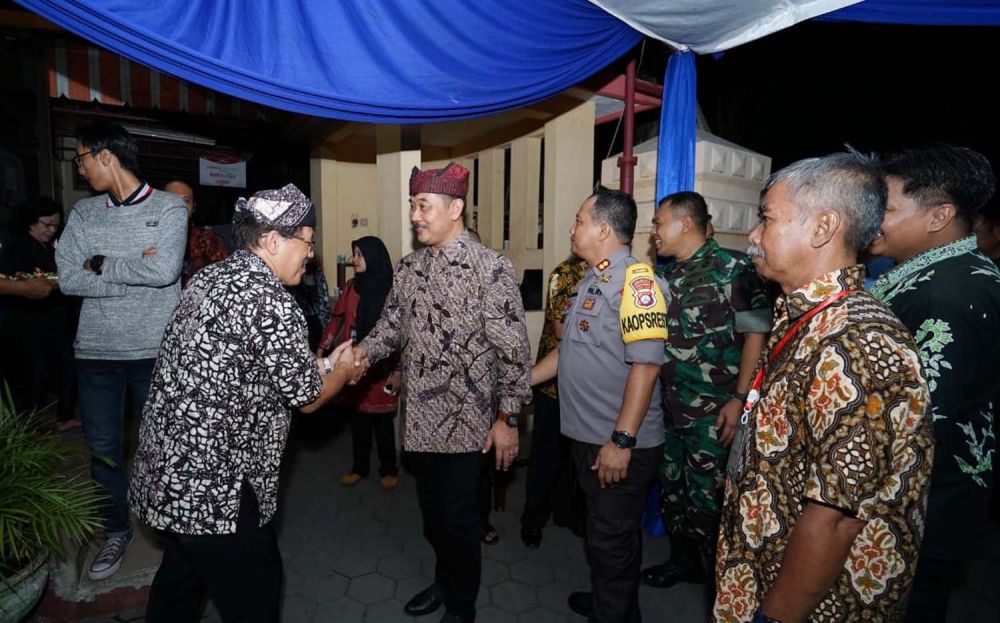 Forkopimda Banyuwangi saat mengunjungi salah satu gereja untuk memastikan keamanan malam perayaan Natal 2019