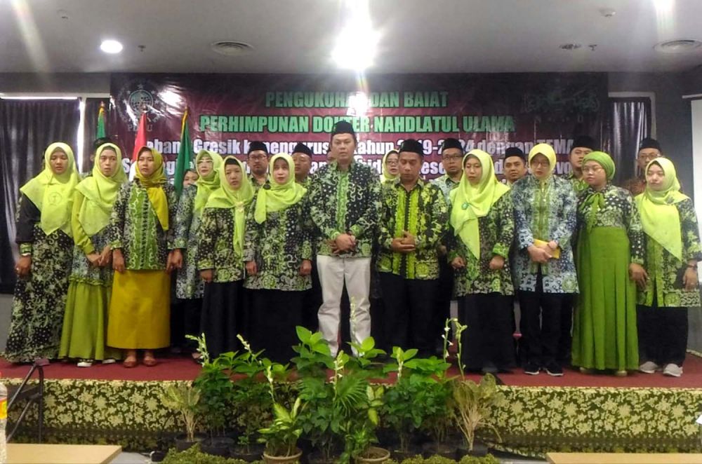 Para pengurus PDNU Gresik