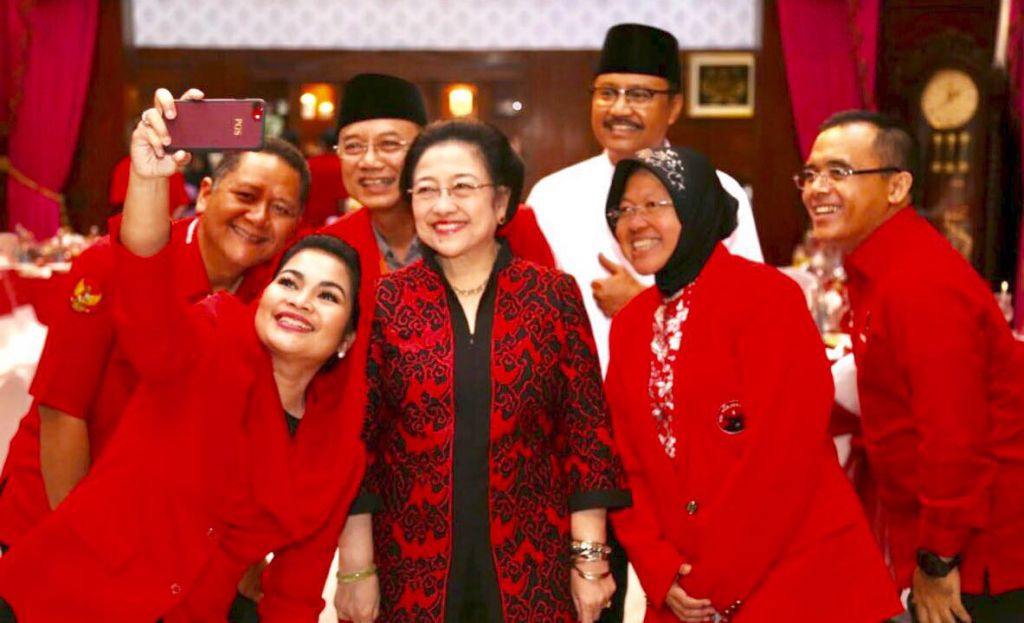 Megawati saat di rumah dinas wali kota Surabaya 