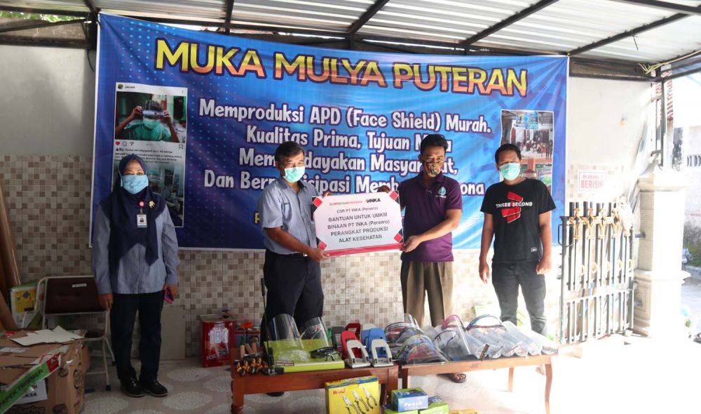 PT INKA bantu alat produksi untuk UMKM terdampak Covid-19 di Madiun