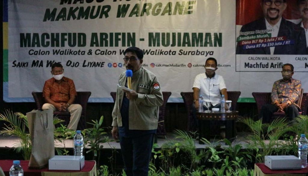 Para purnawirawan Brimob di Surabaya siap menangkan Machfud Arifin-Mujiaman