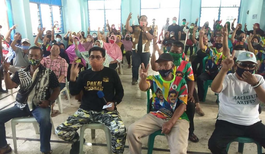 Cawali Surabaya Nomor Urut 2, Machfud Arifin menyapa warga Pacar Kembang, Tambaksari 