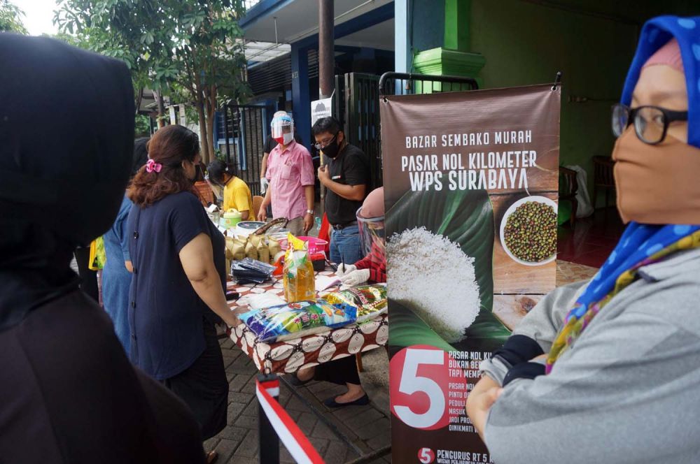 Pasar Nol Kilometer (PNK) di Wisma Penjaringan Sari, Surabaya