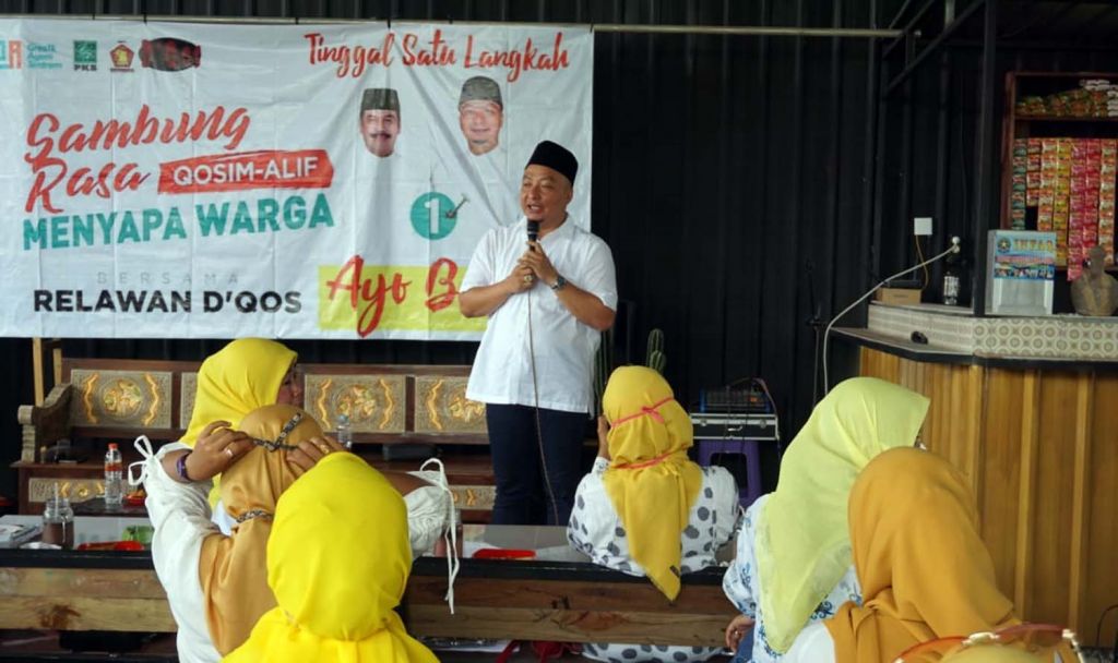 Calon Wakil Bupati Gresik, Alif dalam kegiatan di Kafe Majapahit, Bungah
