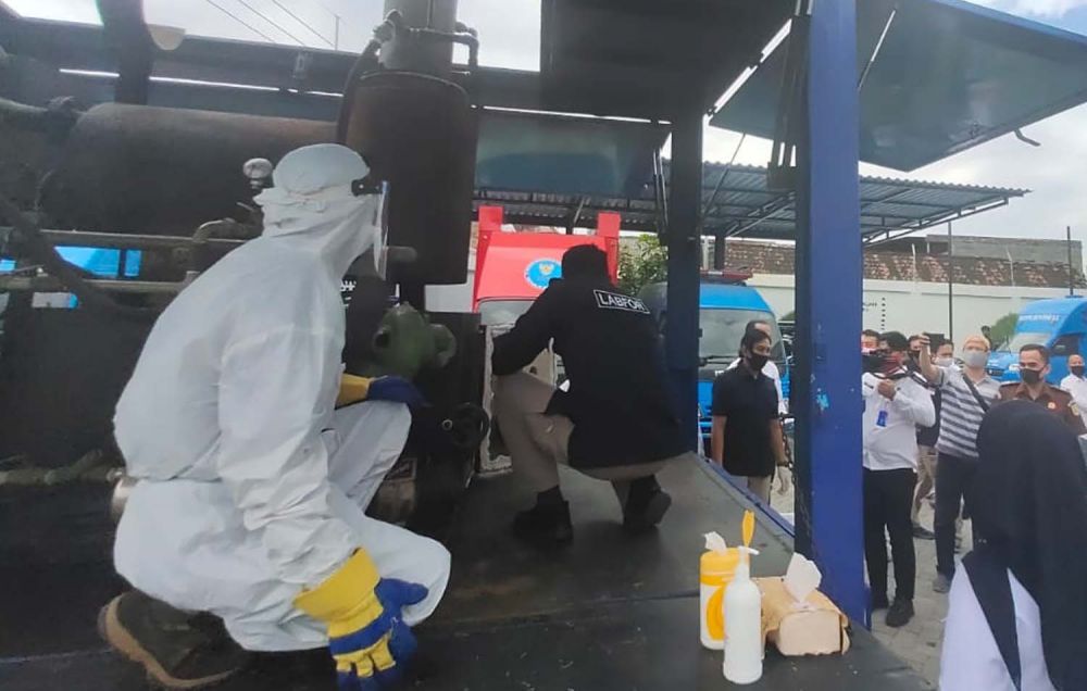 Barang bukti narkoba yang dimusnahkan di Kantor BNNP Jatim 