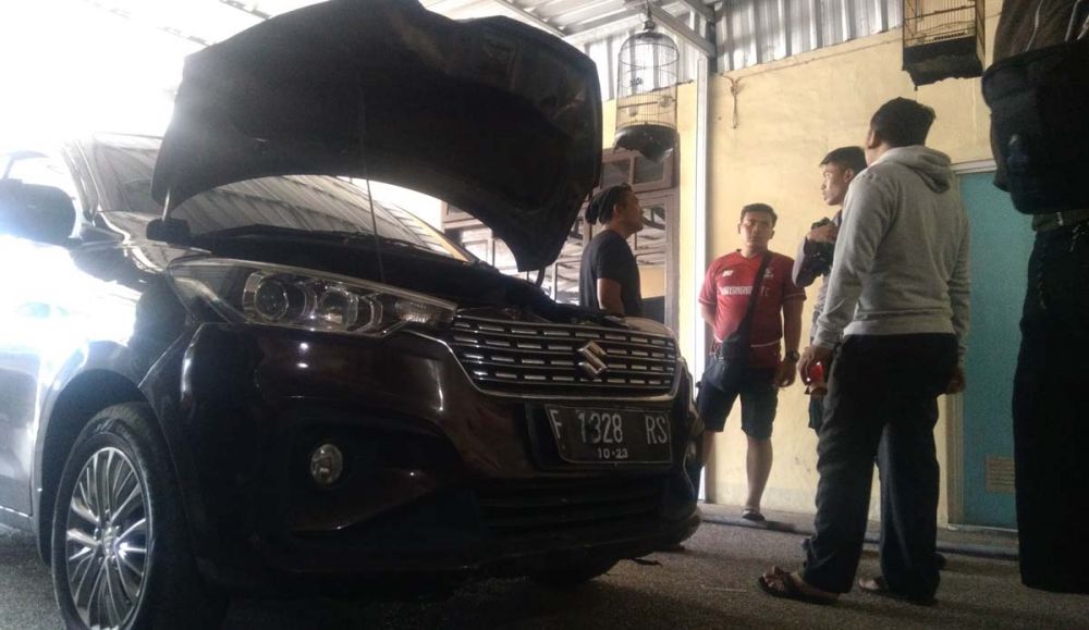 Mobil yang dipakai komplotan pembobol ATM asal Lampung diamankan di Mapolres Probolinggo Kota
