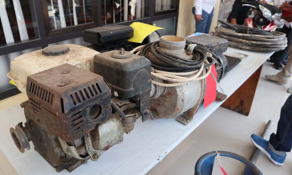 Barang-barang yang dicuri pelaku disita dan diamankan di Mapolres Ponorogo