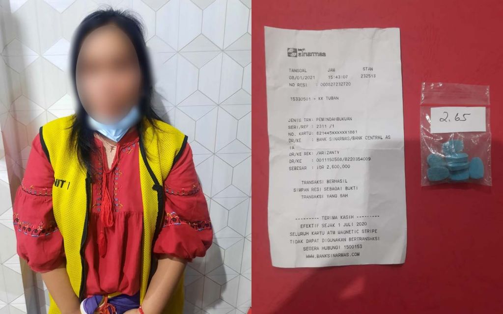 Tersangka dan barang bukti narkoba diamankan Satresnarkoba Polrestabes Surabaya