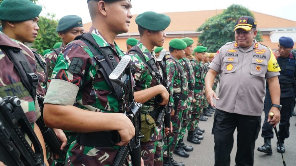 Peronel TNI juga dilibatkan dalam pengamanan