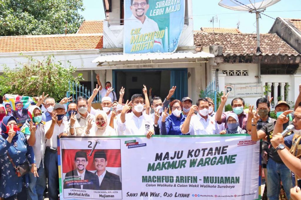 Peresmian Posko Pemenangan MAJU di Pacar Kembang, Tambaksari, Surabaya