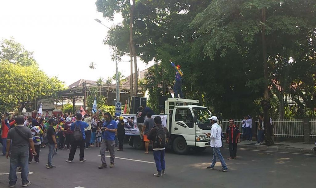 Aksi massa meminta Jalan Sedap Malam, Surabaya dibuka