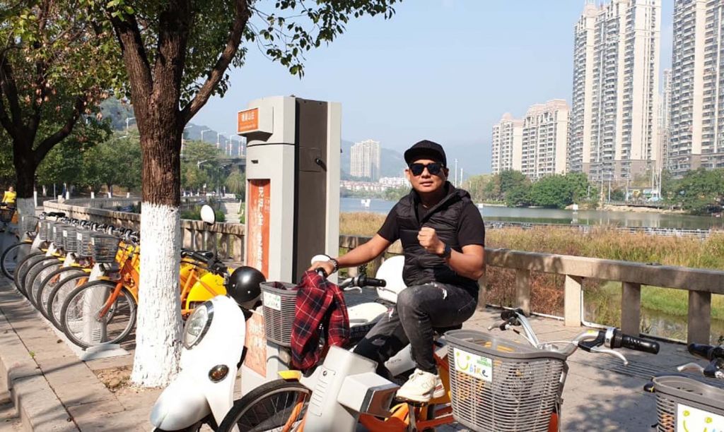 Saiful Anam saat berada di China