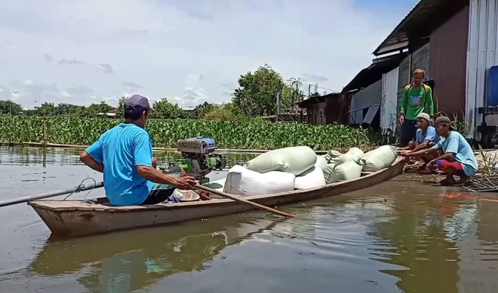 Ojek perahu nelayan di Pasuruan melayani warga terdampak banjir