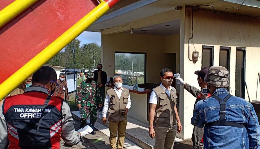 Simulasi pra kondisi new normal di Taman Wisata Alam Kawah Ijen Banyuwangi