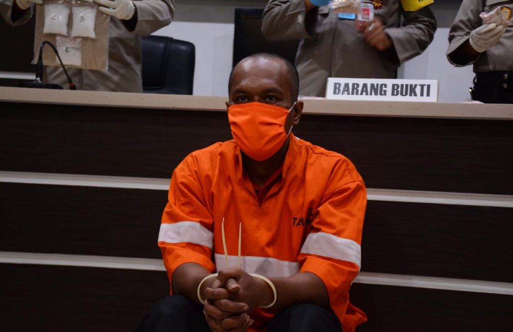 Tersangka SBR diamankan di Mapolresta Malang Kota