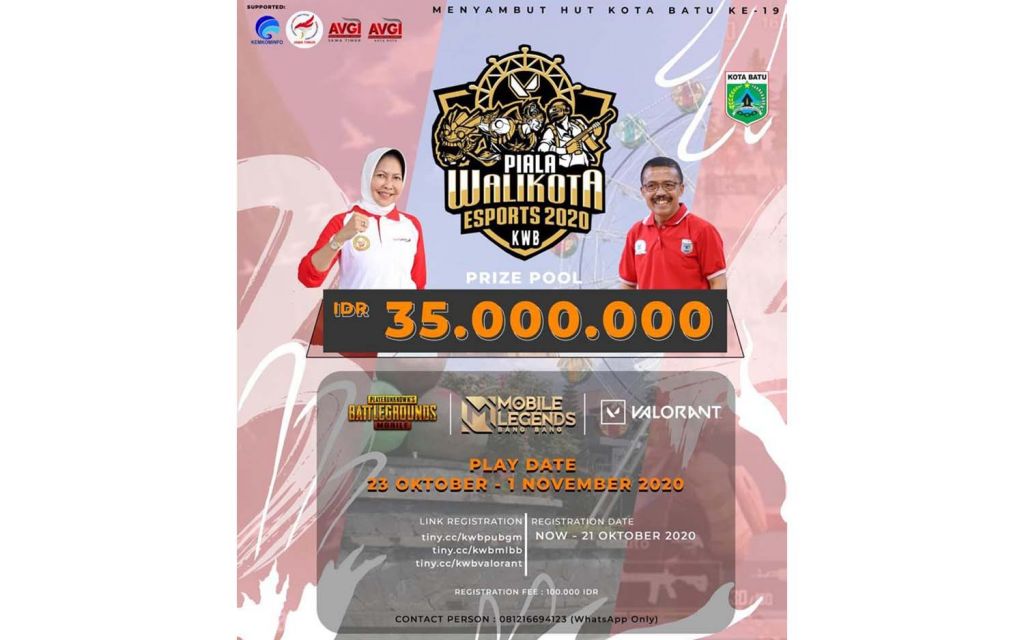 Turnamen e-sport yang digelar oleh AVGI Kota Batu dan Jatim