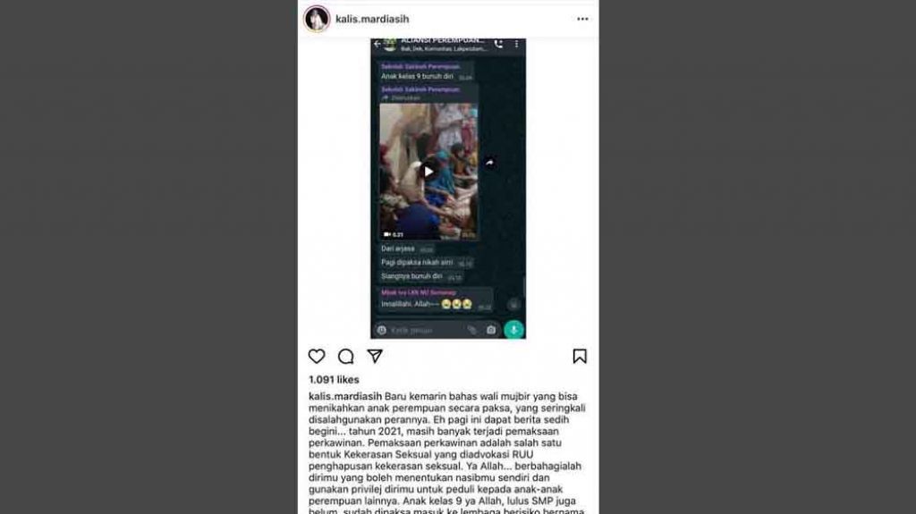 Tangkapan layar Instagram