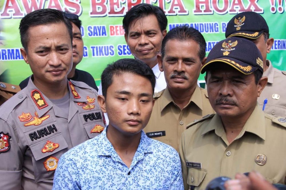 Sugeng, penjual bakso yang menjadi korban informasi hoaks