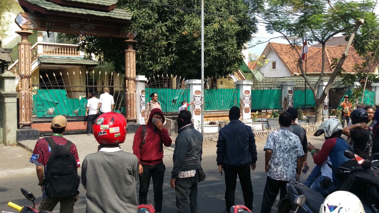 Suasana Wisma Papua di Jalan Kalasan No 10 Surabaya.